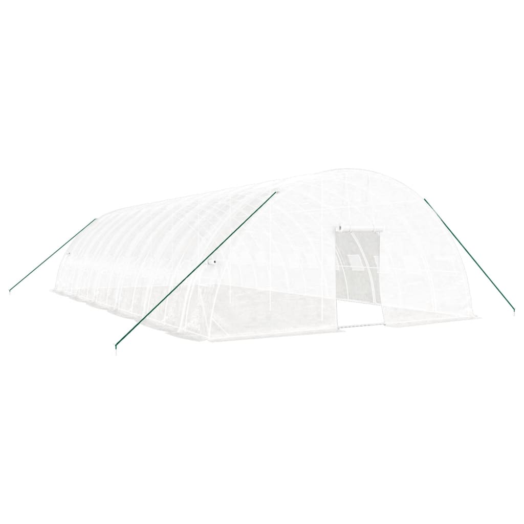 vidaXL Greenhouse with Steel Frame White 72 m² 12x6x2.85 m