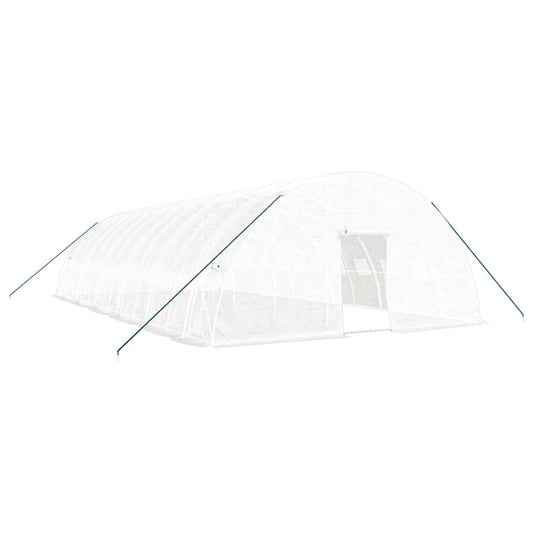 vidaXL Greenhouse with Steel Frame White 72 m² 12x6x2,85 m