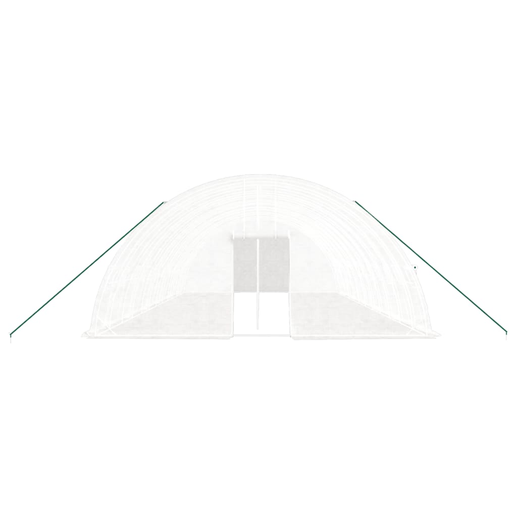 vidaXL Greenhouse with Steel Frame White 72 m² 12x6x2.85 m