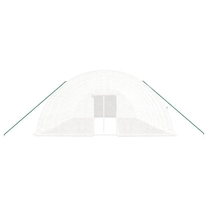 vidaXL Greenhouse with Steel Frame White 72 m² 12x6x2.85 m