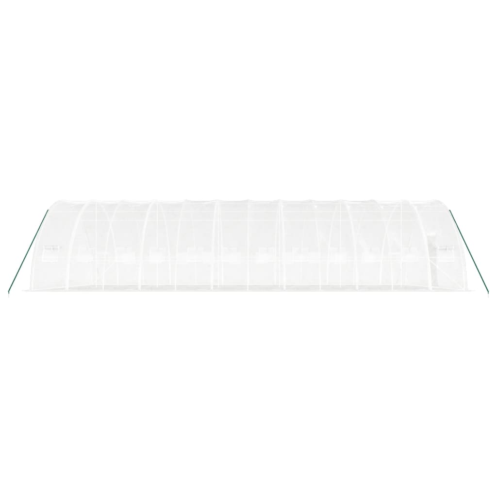 vidaXL Greenhouse with Steel Frame White 72 m² 12x6x2.85 m