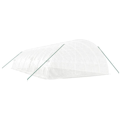 vidaXL Greenhouse with Steel Frame White 72 m² 12x6x2.85 m