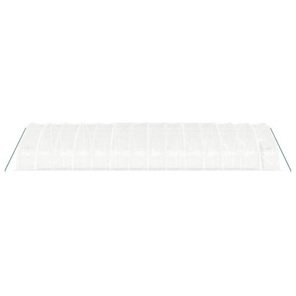 vidaXL Greenhouse with Steel Frame White 84 m² 14x6x2.85 m