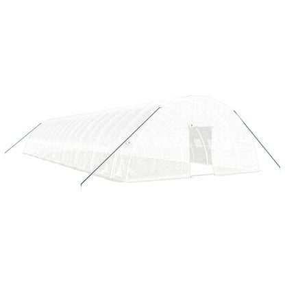 vidaXL Greenhouse with Steel Frame White 108 m² 18x6x2.85 m
