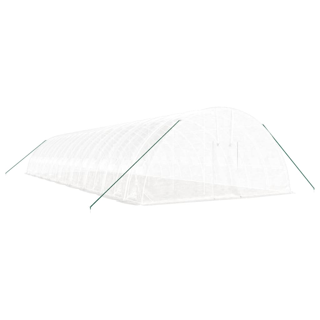 vidaXL Greenhouse with Steel Frame White 108 m² 18x6x2.85 m