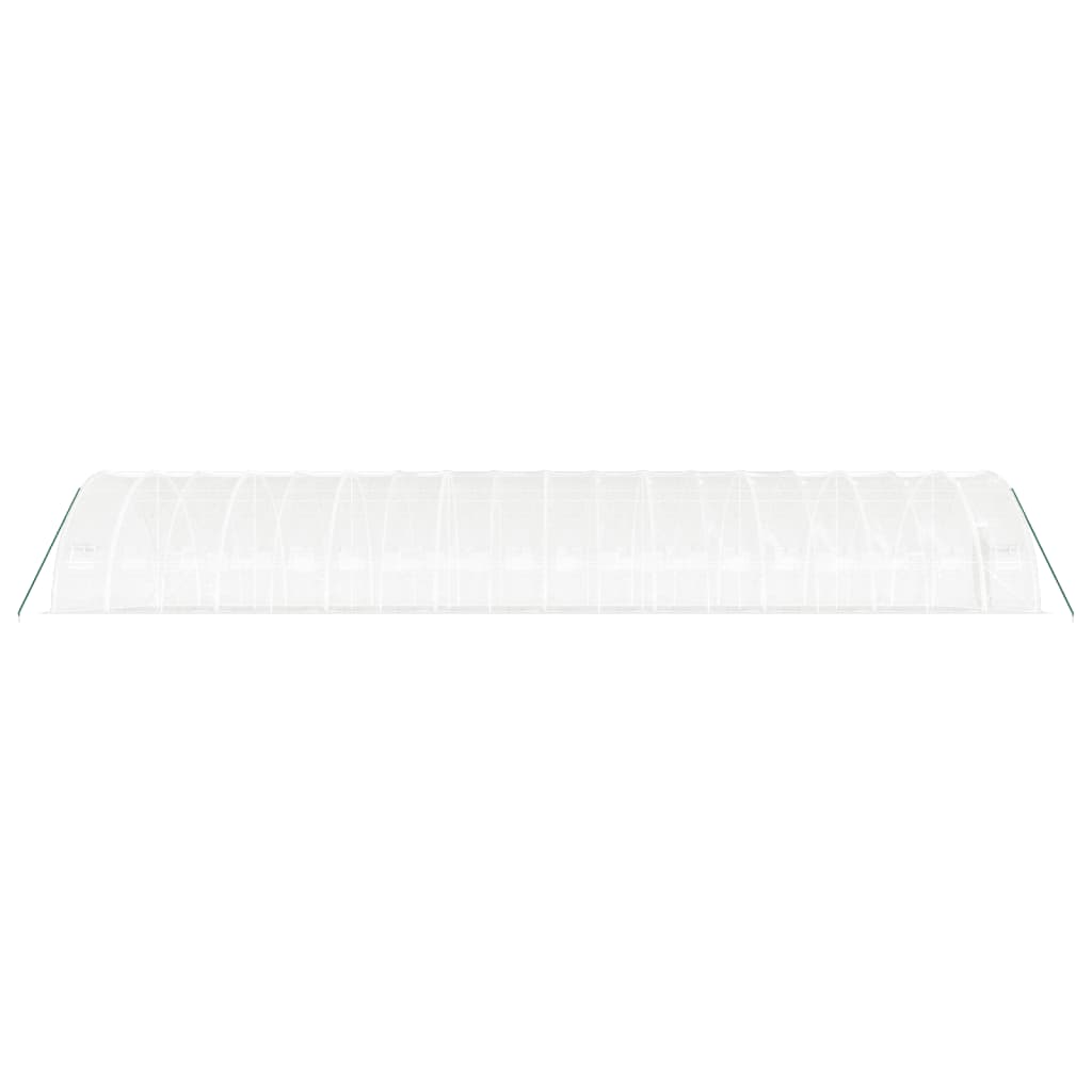 vidaXL Greenhouse with Steel Frame White 108 m² 18x6x2.85 m