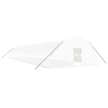 vidaXL Greenhouse with Steel Frame White 132 m² 22x6x2.85 m