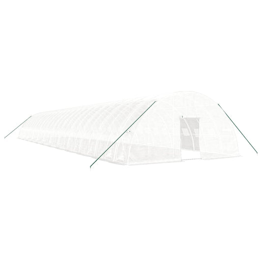 vidaXL Greenhouse with Steel Frame White 144 m² 24x6x2,85 m