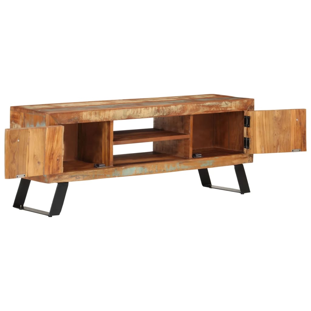 vidaXL TV Cabinet 112x30x45 cm Solid Wood Reclaimed