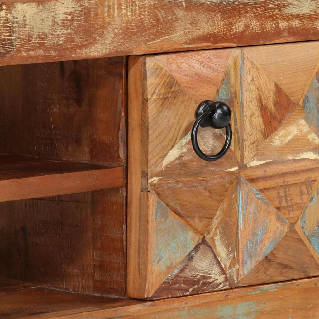 vidaXL TV Cabinet 112x30x45 cm Solid Wood Reclaimed