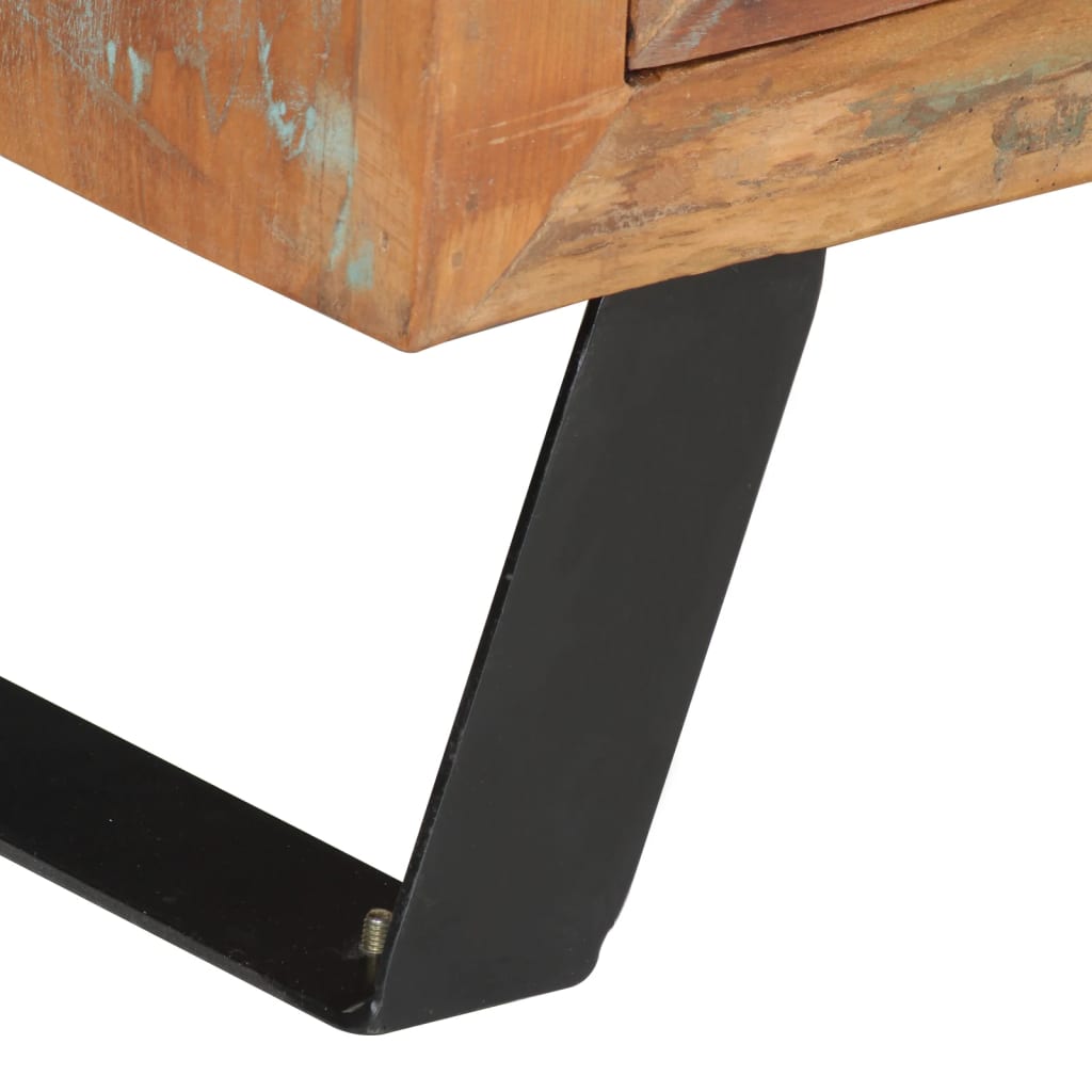 vidaXL TV Cabinet 112x30x45 cm Solid Wood Reclaimed