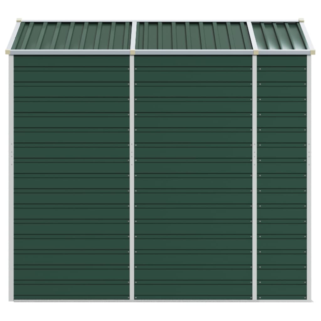 vidaXL Garden Shed Green 191x215x198 cm Galvanised Steel