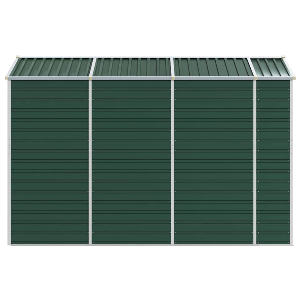 vidaXL Garden Shed Green 191x300x198 cm Galvanised Steel