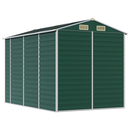 vidaXL Garden Shed Green 191x300x198 cm Galvanised Steel