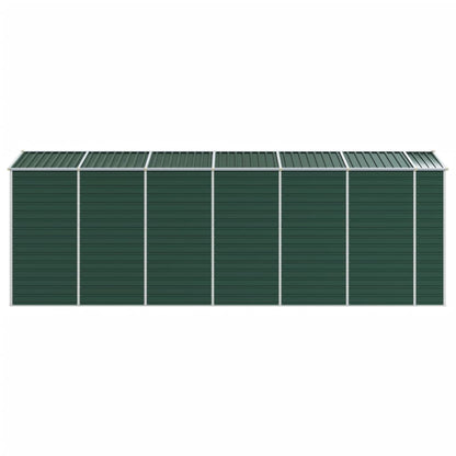 vidaXL Garden Shed Green 191x555x198 cm Galvanised Steel