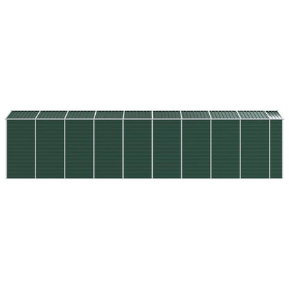 vidaXL Garden Shed Green 191x810x198 cm Galvanised Steel