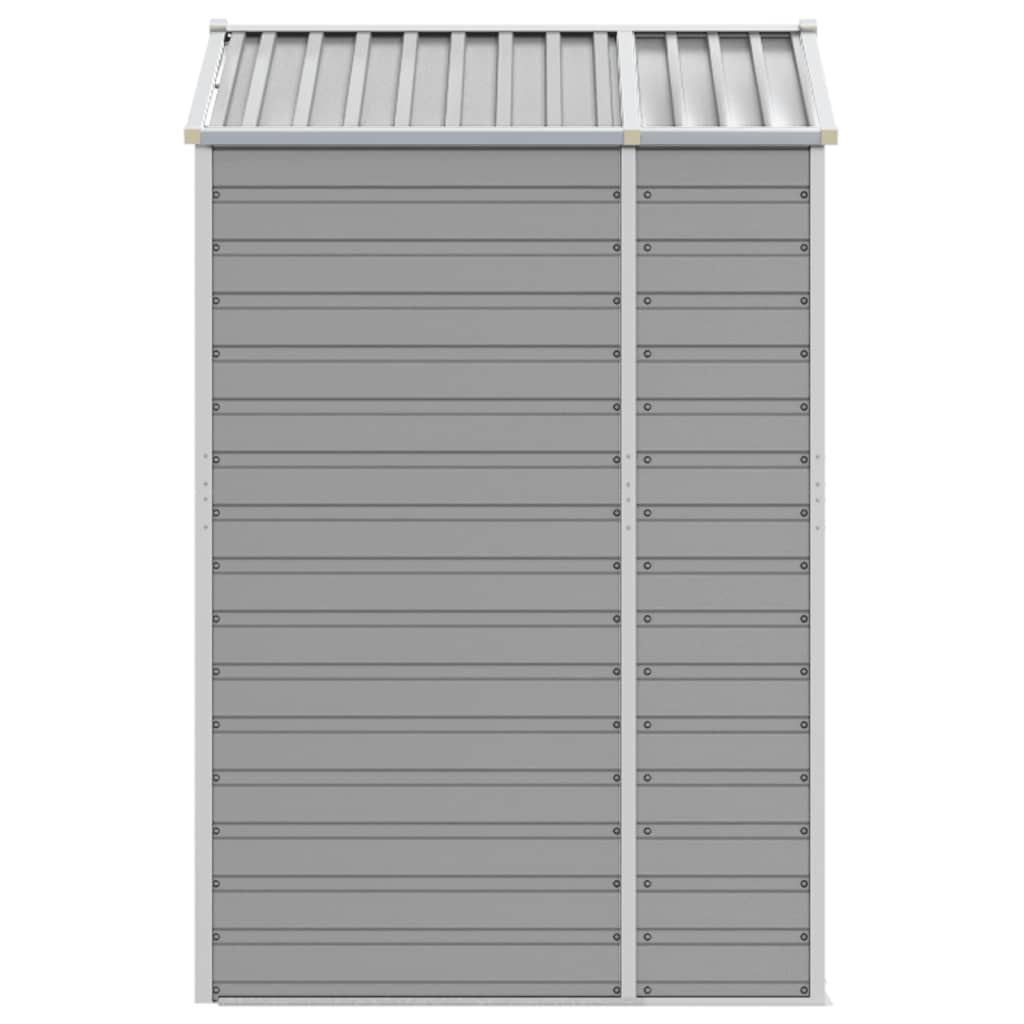 vidaXL Garden Shed | Light grey | Galvanised steel | 191x130x198 cm