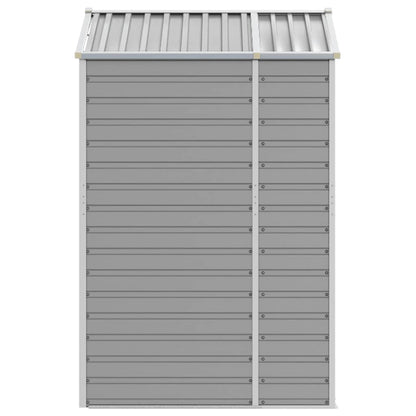 vidaXL Garden Shed | Light grey | Galvanised steel | 191x130x198 cm