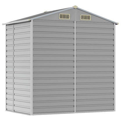 vidaXL Garden Shed | Light grey | Galvanised steel | 191x130x198 cm