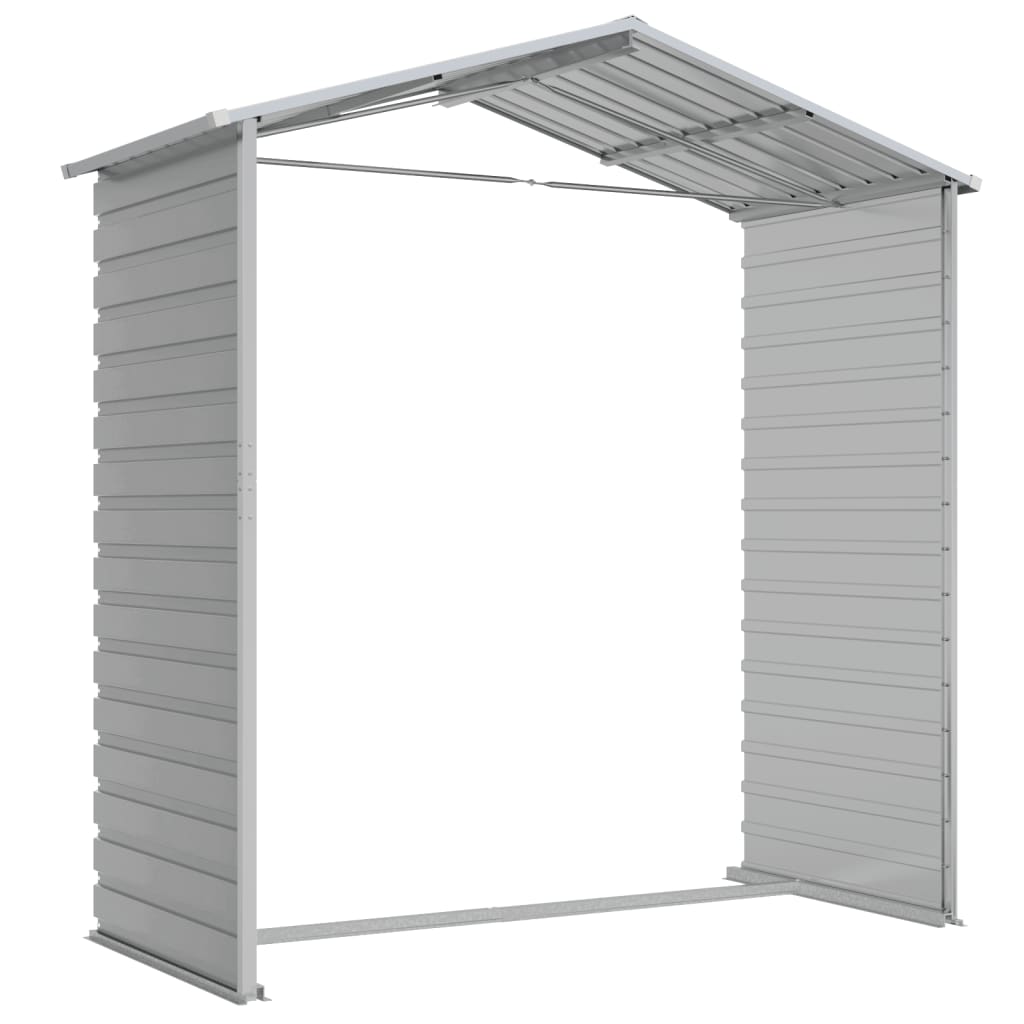 vidaXL Garden Shed | Light grey | Galvanised steel | 191x130x198 cm