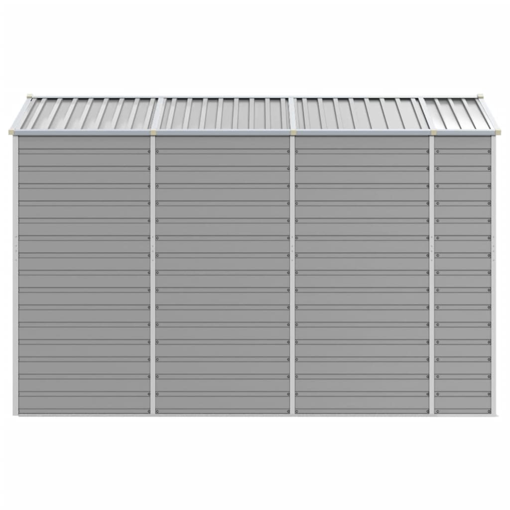 vidaXL Garden Shed | Light Grey | Galvanised Steel | Medium | Garden Shed