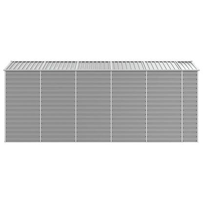 vidaXL Garden Shed Light Grey 191x470x198 cm Galvanised Steel