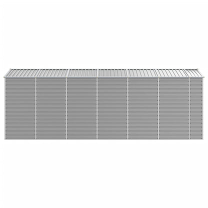 vidaXL Garden Shed Light Grey 191x555x198 cm Galvanised Steel