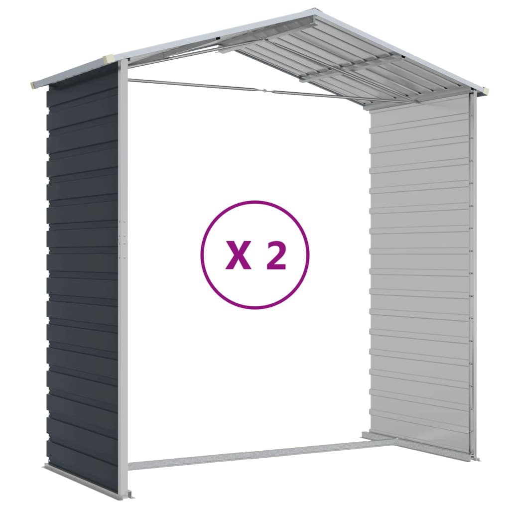 vidaXL Garden Shed | Garden Shed | Rectangular | Modern | Durable | Metal Shed
