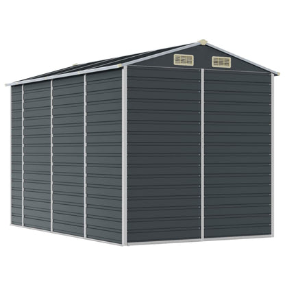 vidaXL Garden Shed Anthracite 191x300x198 cm Galvanised Steel