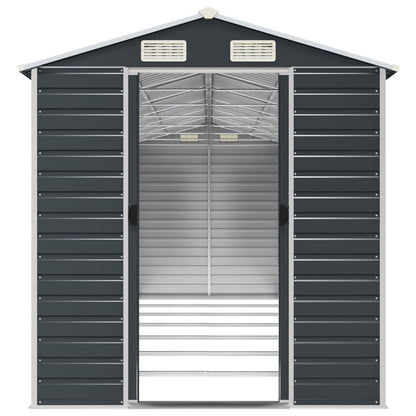vidaXL Garden Shed Anthracite 191x640x198 cm Galvanised Steel