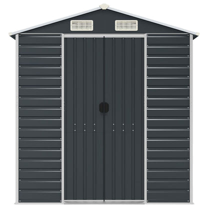 vidaXL Garden Shed Anthracite 191x810x198 cm Galvanised Steel