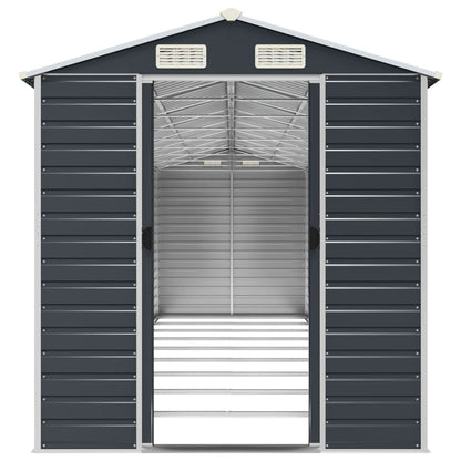 vidaXL Garden Shed Anthracite 191x810x198 cm Galvanised Steel
