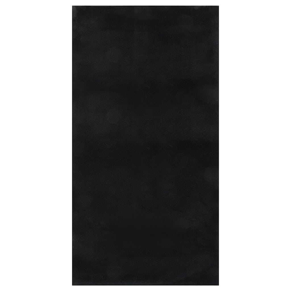 vidaXL Shaggy Rug Black 120x183 cm Polyester