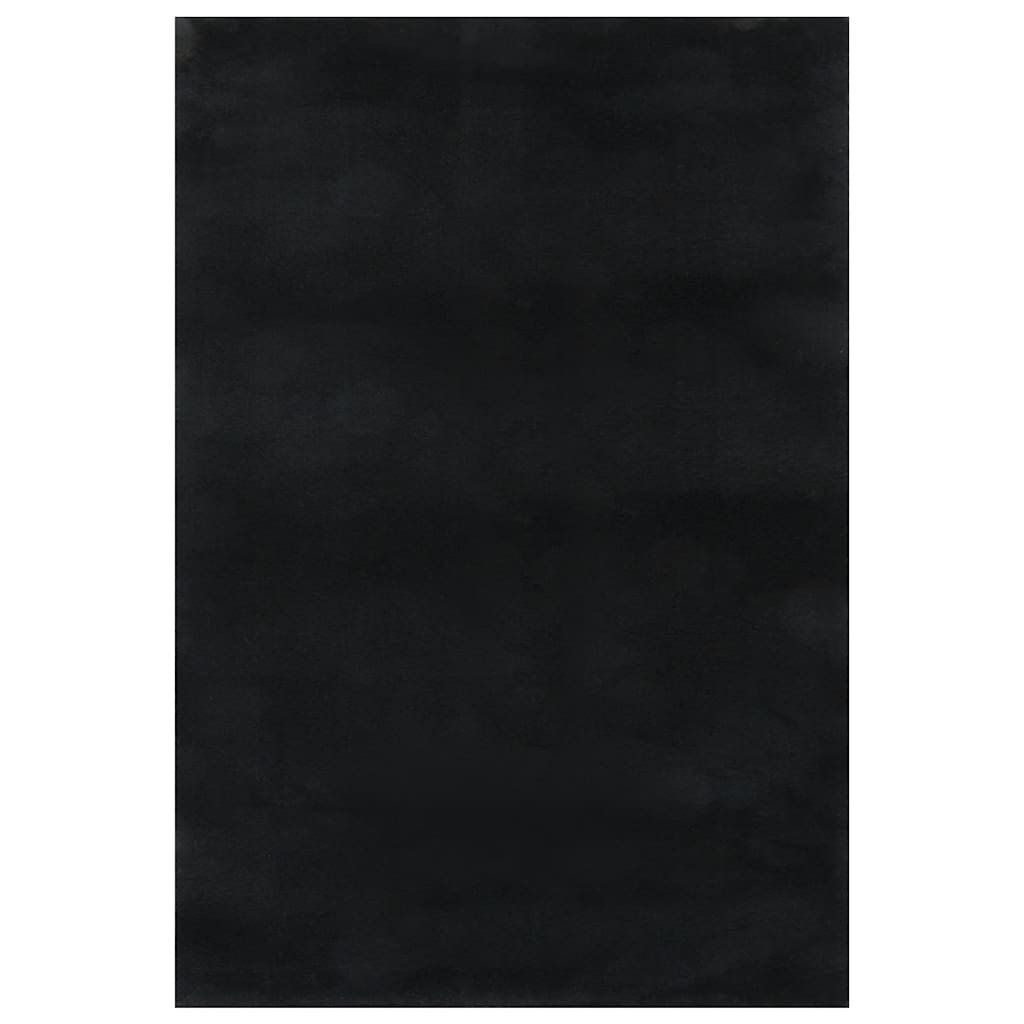 vidaXL Shaggy Rug Black 240x305 cm Polyester
