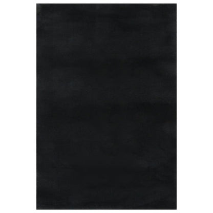 vidaXL Shaggy Rug Black 240x305 cm Polyester