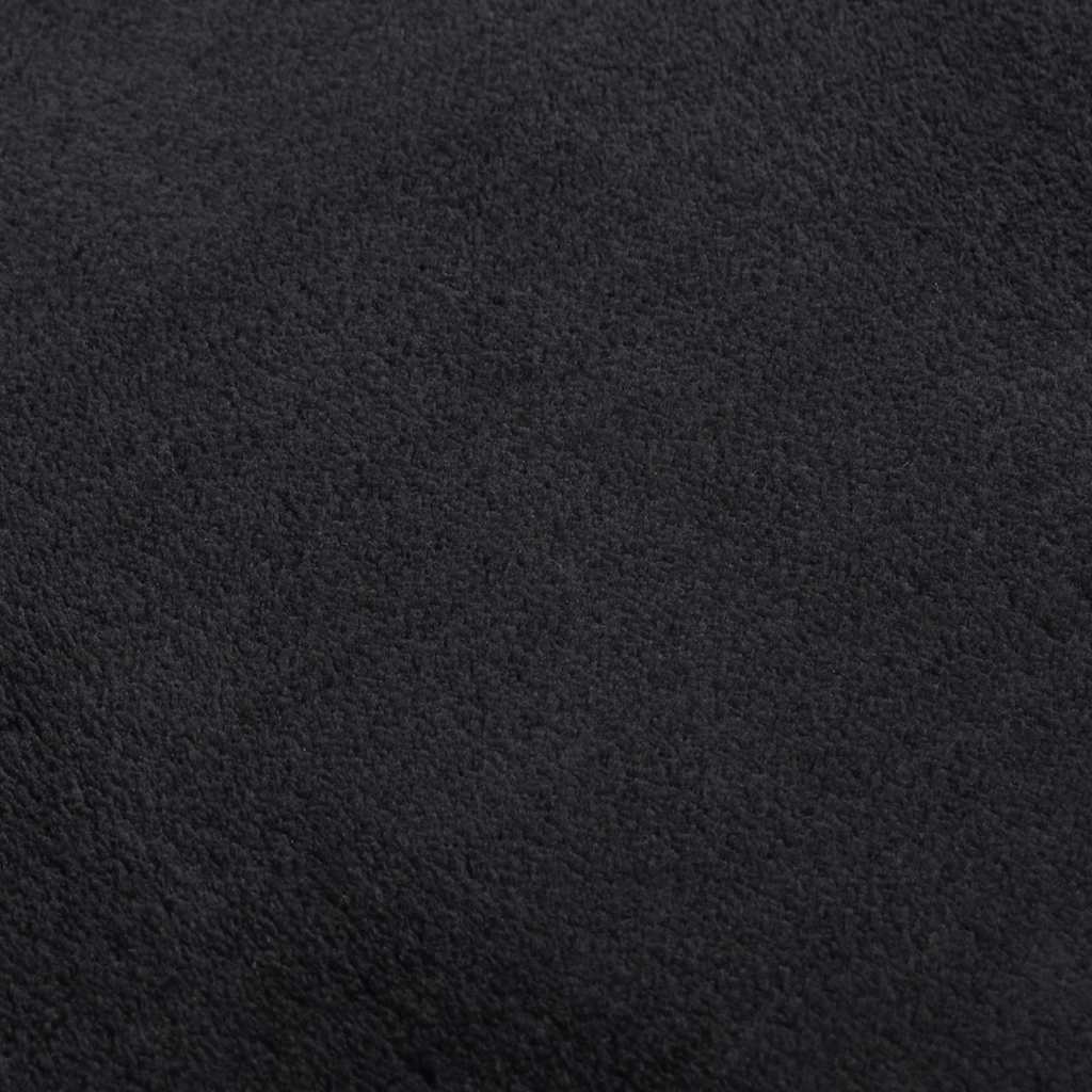 vidaXL Shaggy Rug Black 240x305 cm Polyester