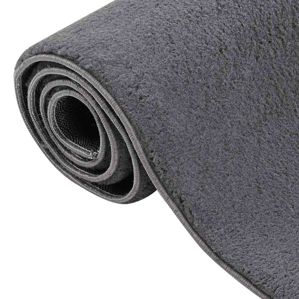 vidaXL Shaggy Rug Anthracite 120x183 cm Polyester