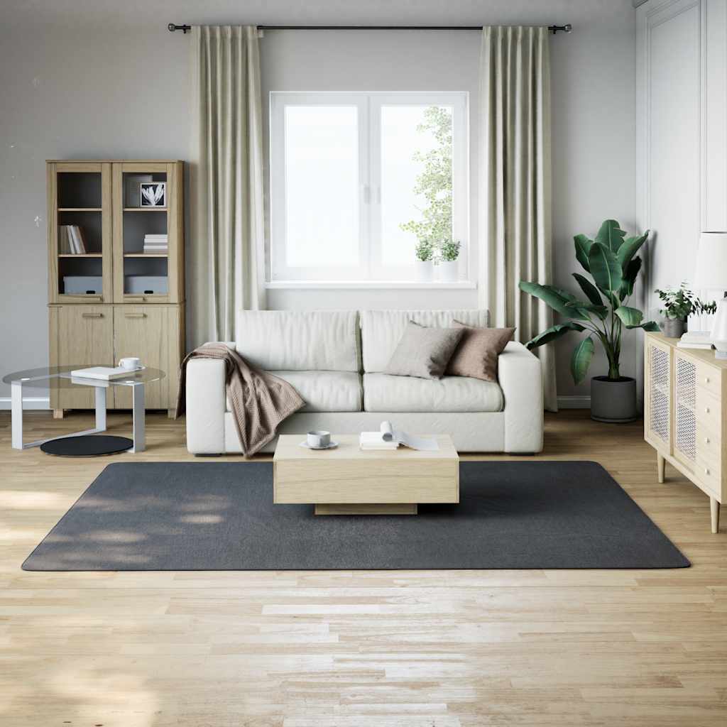 vidaXL Shaggy Rug Anthracite 200x275 cm Polyester