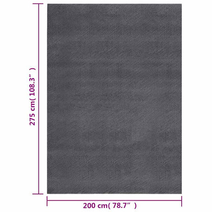 vidaXL Shaggy Rug Anthracite 200x275 cm Polyester