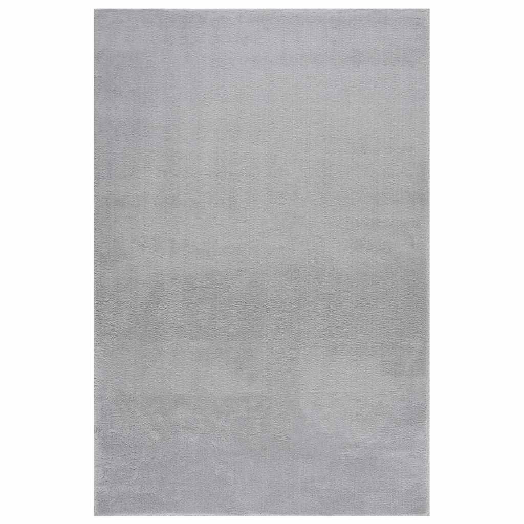 vidaXL Shaggy Rug Grey 240x340 cm Polyester