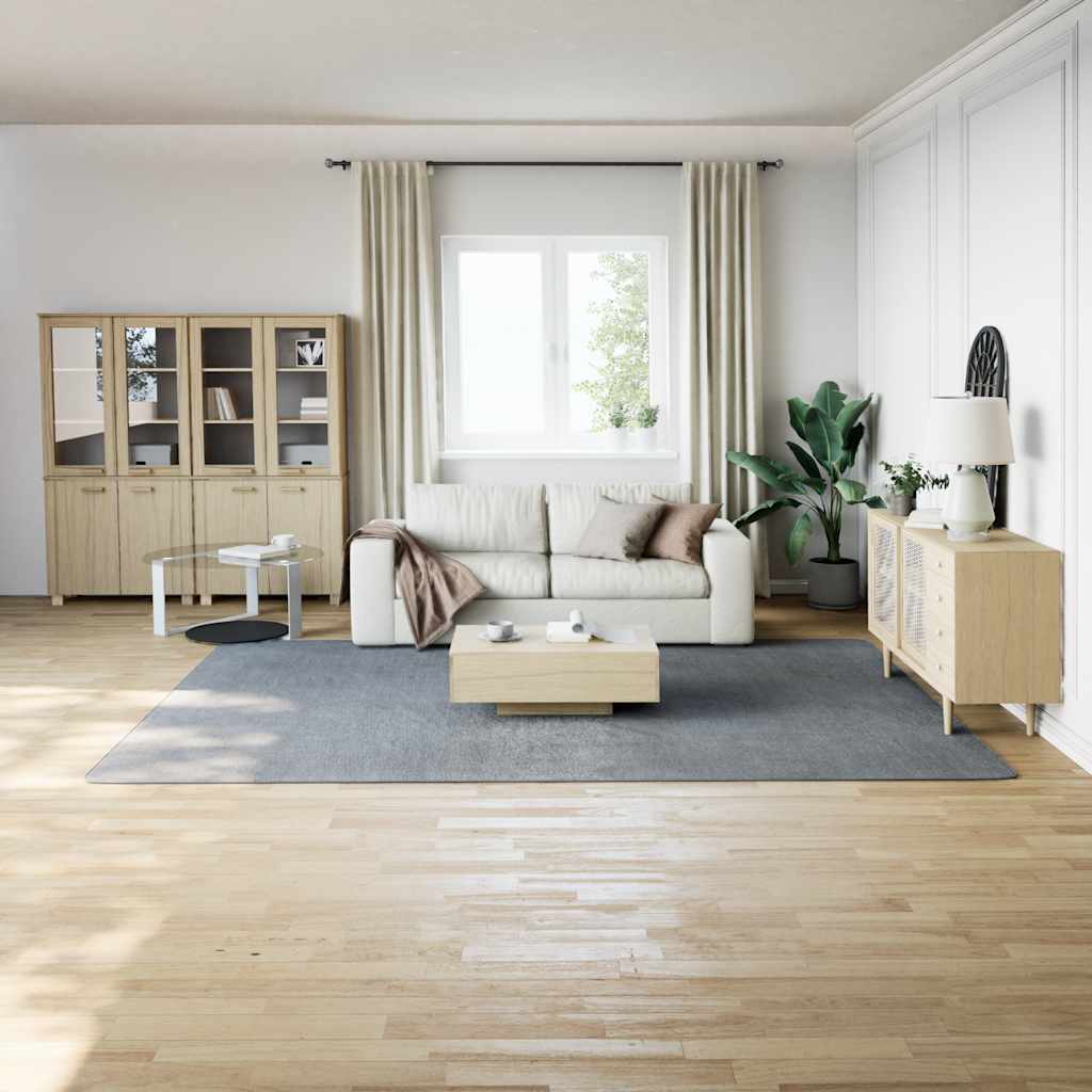 vidaXL Shaggy Rug Grey 240x340 cm Polyester