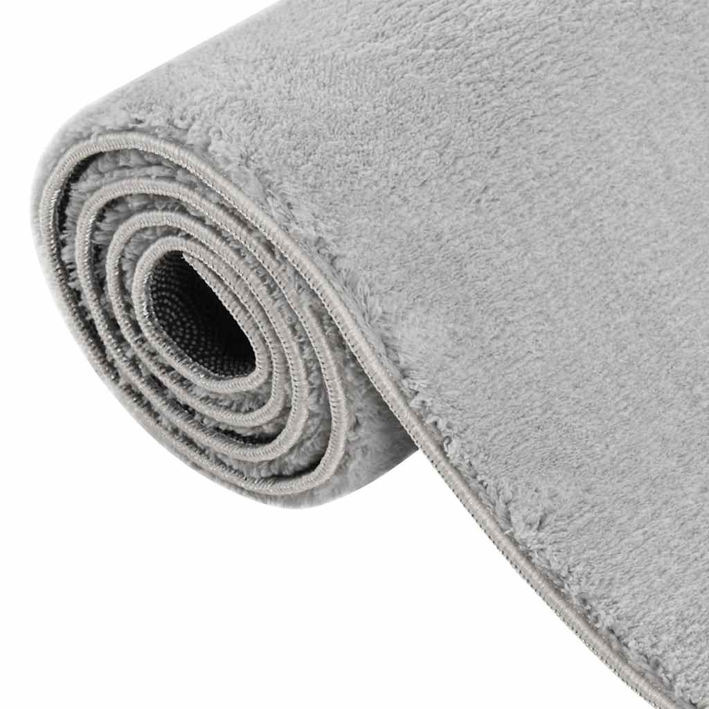 vidaXL Shaggy Rug Grey 240x340 cm Polyester