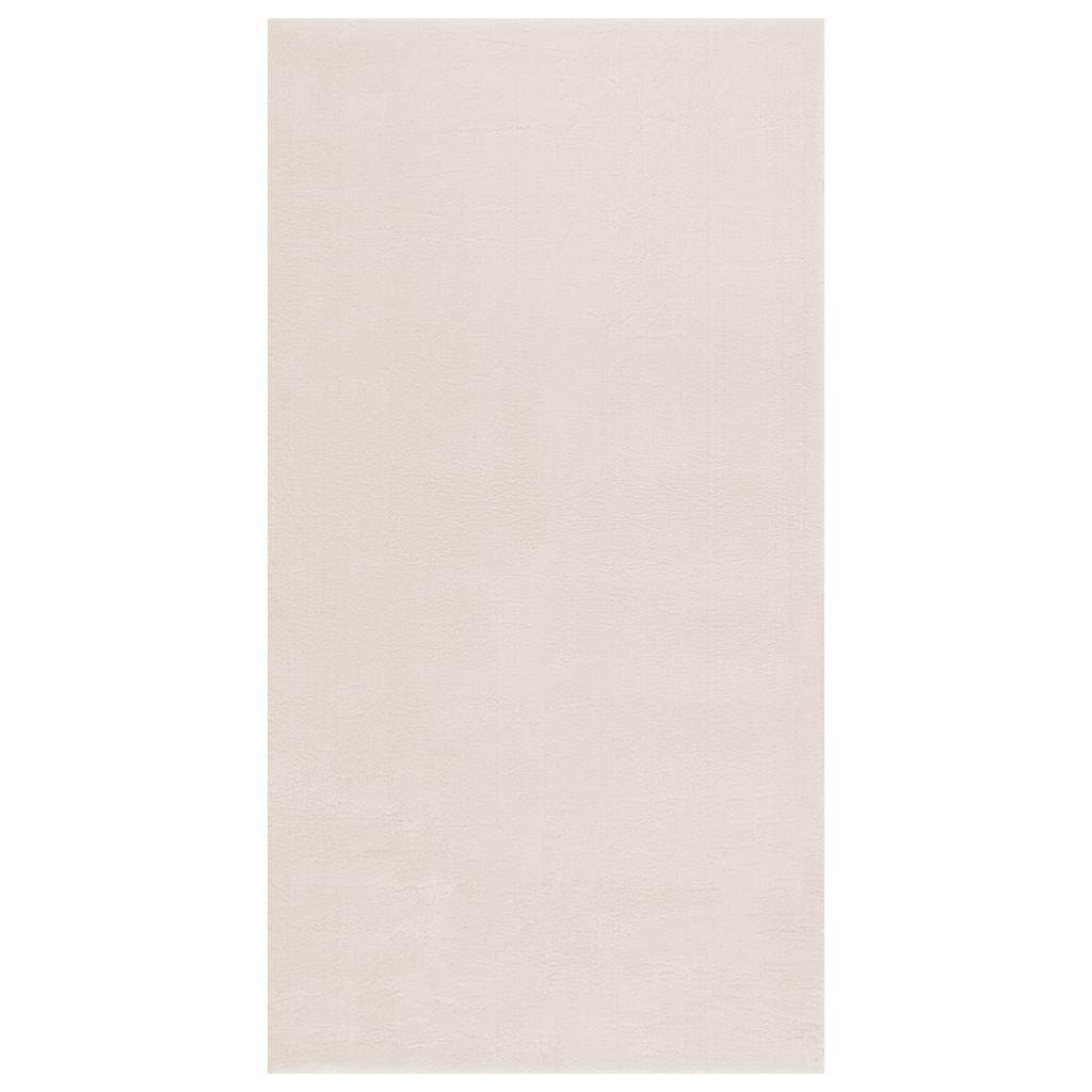 vidaXL Shaggy Rug Cream White 120x183 cm Polyester