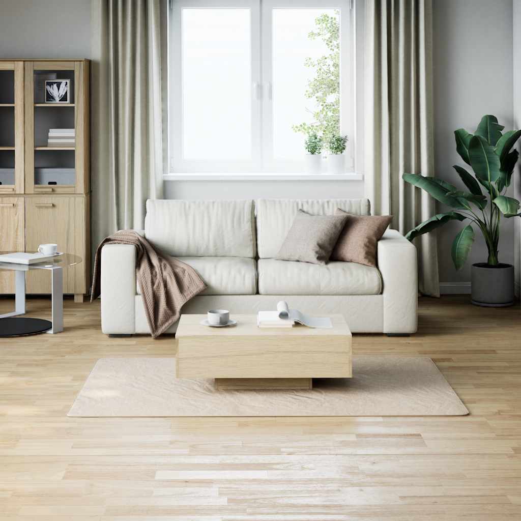 vidaXL Shaggy Rug Cream White 120x183 cm Polyester