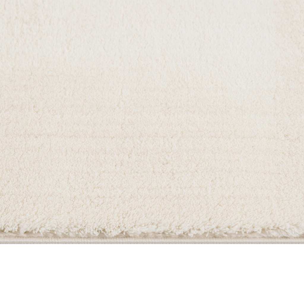 vidaXL Shaggy Rug Cream White 120x183 cm Polyester