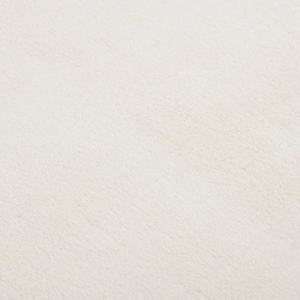 vidaXL Shaggy Rug Cream White 240x305 cm Polyester