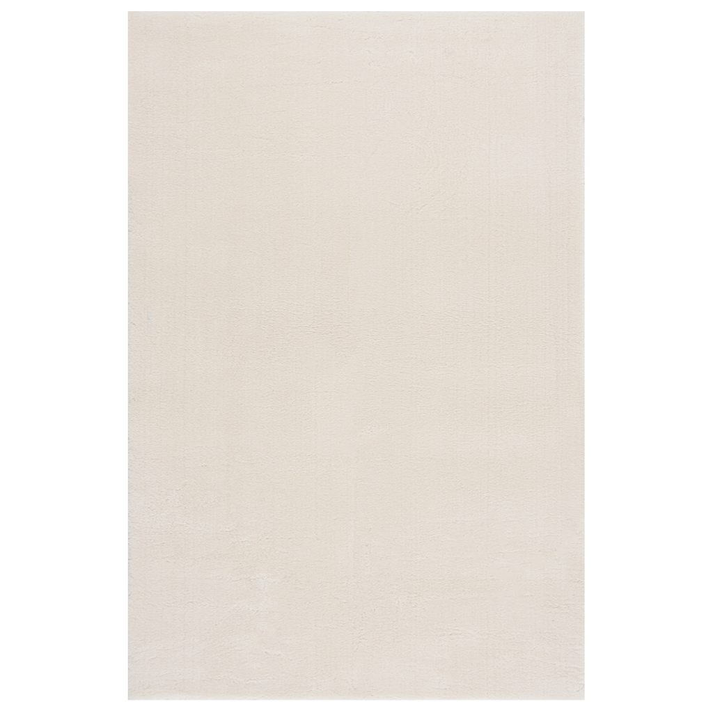 vidaXL Shaggy Rug Cream White 240x340 cm Polyester