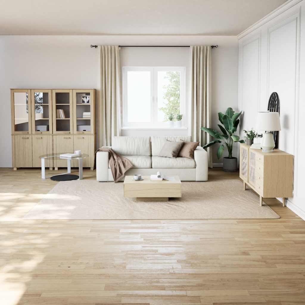 vidaXL Shaggy Rug Cream White 240x340 cm Polyester