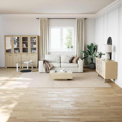 vidaXL Shaggy Rug Cream White 240x340 cm Polyester