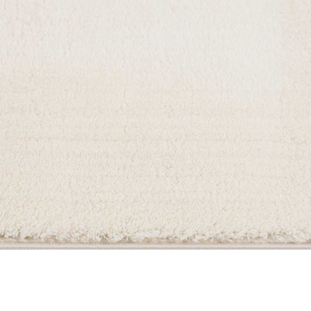 vidaXL Shaggy Rug Cream White 240x340 cm Polyester